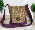 Purple Grapevine Crossbody Messenger