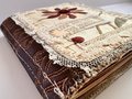 Undecorated Journal Fabric Collage Cover