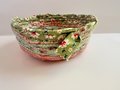 Scrappy Fabric Bowl Green and Orange Combo