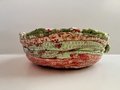 Scrappy Fabric Bowl Green and Orange Combo