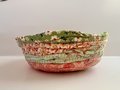 Scrappy Fabric Bowl Green and Orange Combo