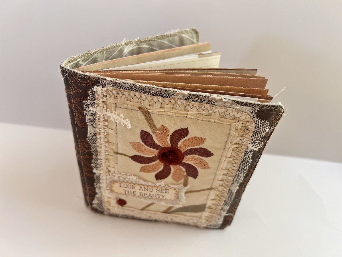 Undecorated Journal Fabric Collage Cover