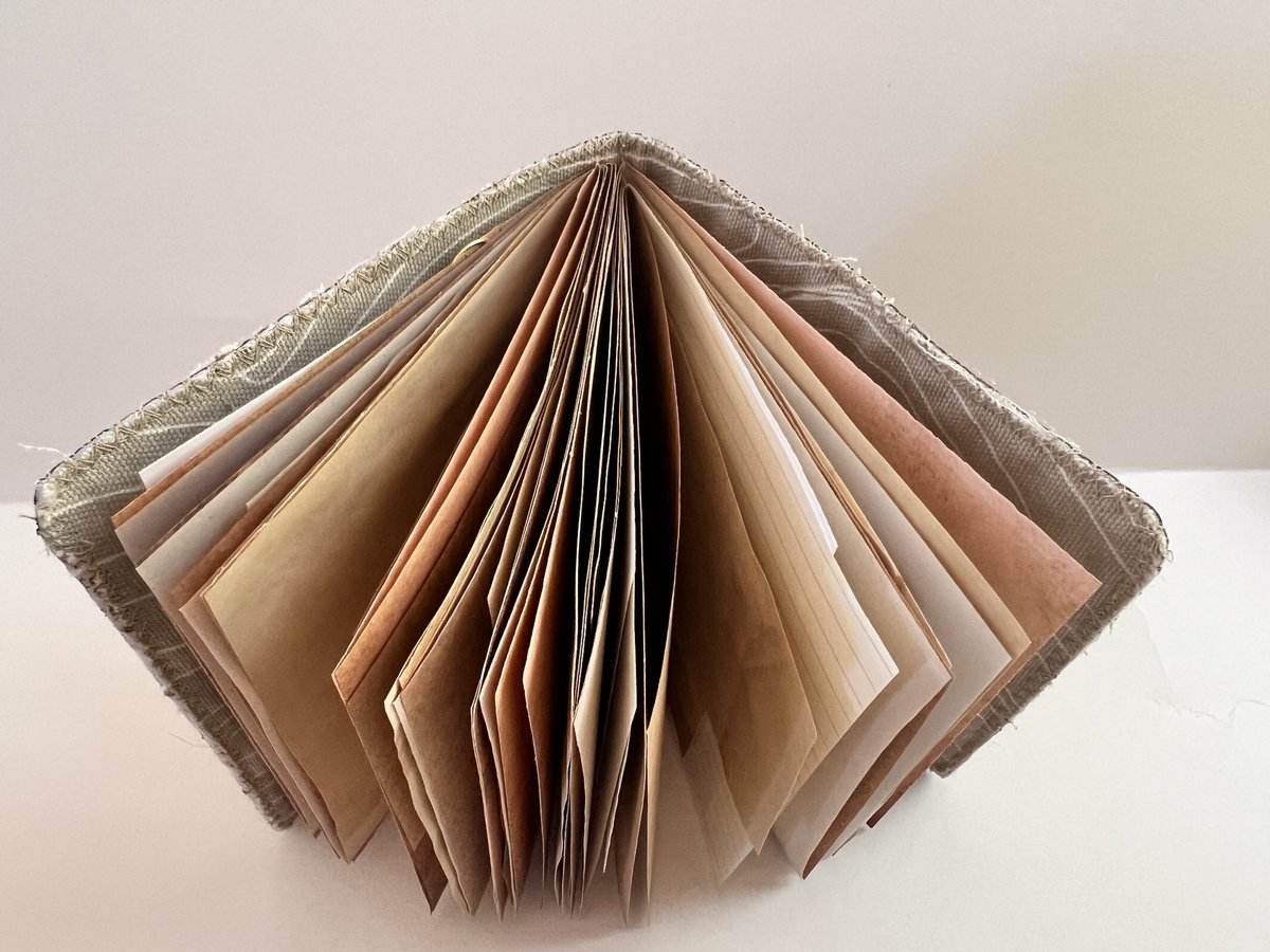 Undecorated Journal Fabric Collage Cover