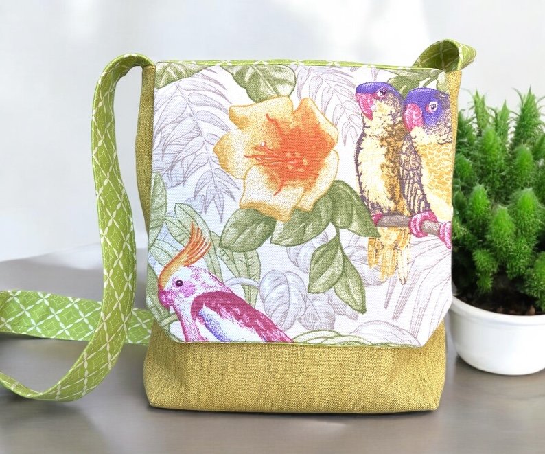 Yellow Crossbody Messenger