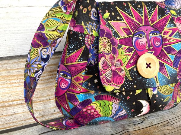 Zodiac Pleated Small Crossbody Purse